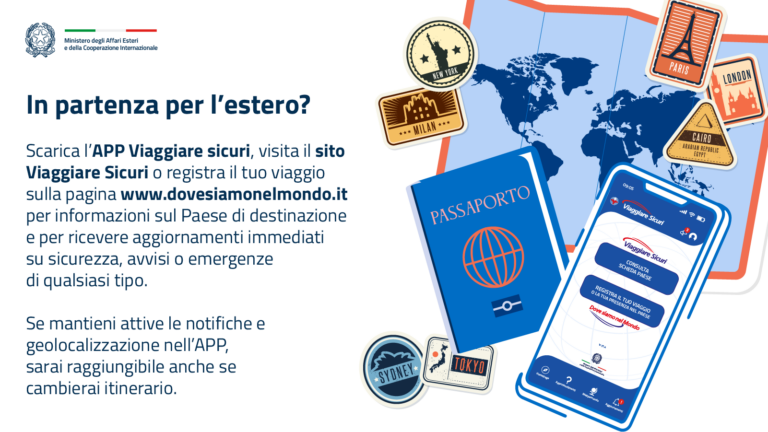 Vai alla pagina https://www.viaggiaresicuri.it/home